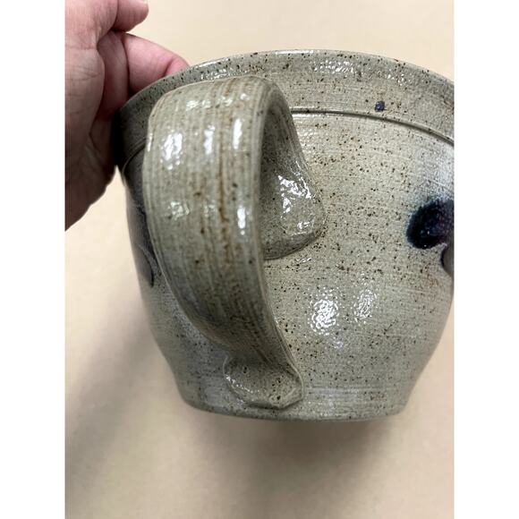 Vintage Maple City Pottery Salt Glazed Batter Bowl 1987 - Picture 8 of 11